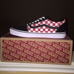 Vans 9men 101/2women Red&black checkerboard